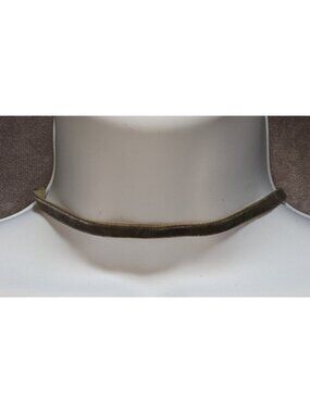 90s Grey Velvet Choker Necklace Grunge Y2K Minimalist Soft Goth Retro Jewelry